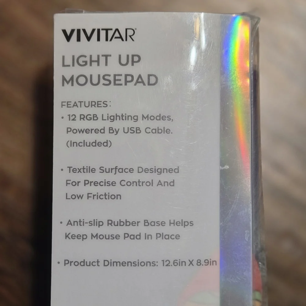 Colorful Mushroom Design Light-Up Mouse Pad Vivitar Electronic Mousepad